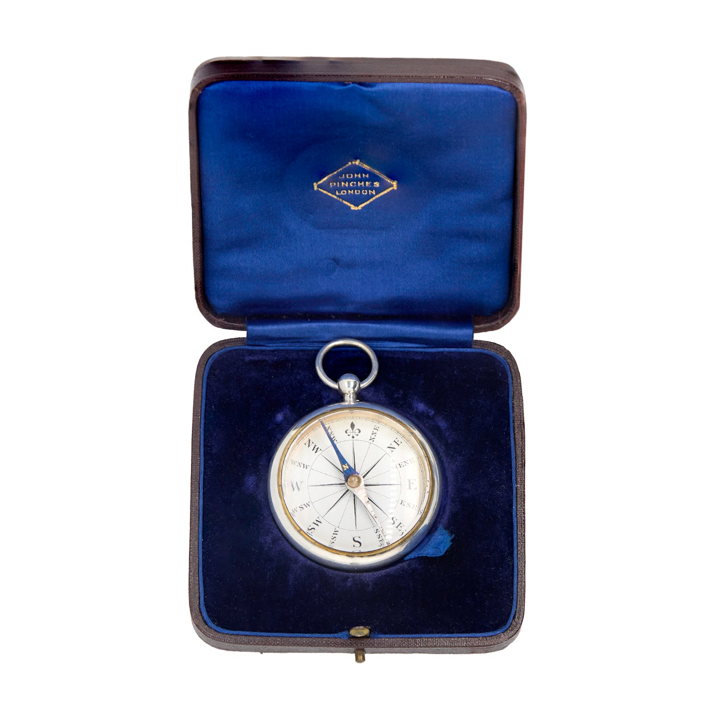 Victorian Silver Compass-Charlotte Sayers Antique Jewellery