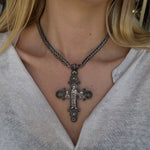 Victorian Silver Cross and Collar-Charlotte Sayers Antique Jewellery