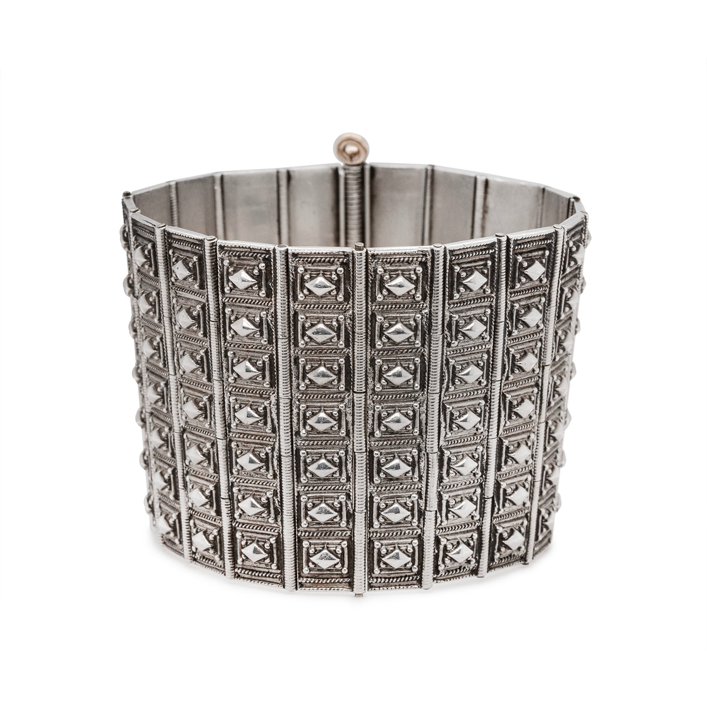 Victorian Silver Cuff Bracelet-Charlotte Sayers Antique Jewellery