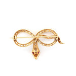 Victorian Snake Brooch-Charlotte Sayers Antique Jewellery