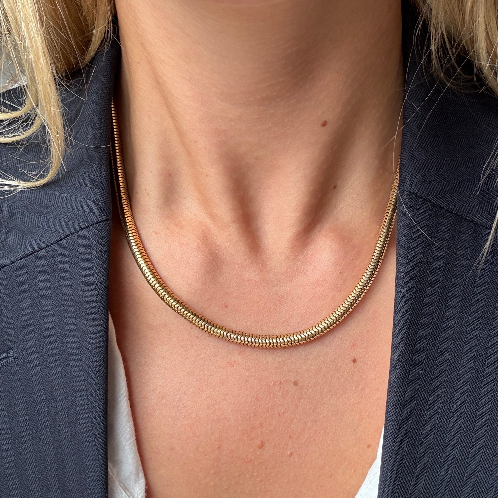 Victorian Snake Chain-Charlotte Sayers Antique Jewellery