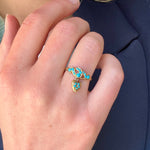 Victorian Snake Turquoise Ring-Charlotte Sayers Antique Jewellery