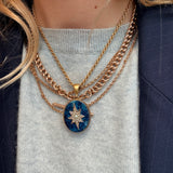 Victorian Sodalite and Pearl Pendant-Charlotte Sayers Antique Jewellery