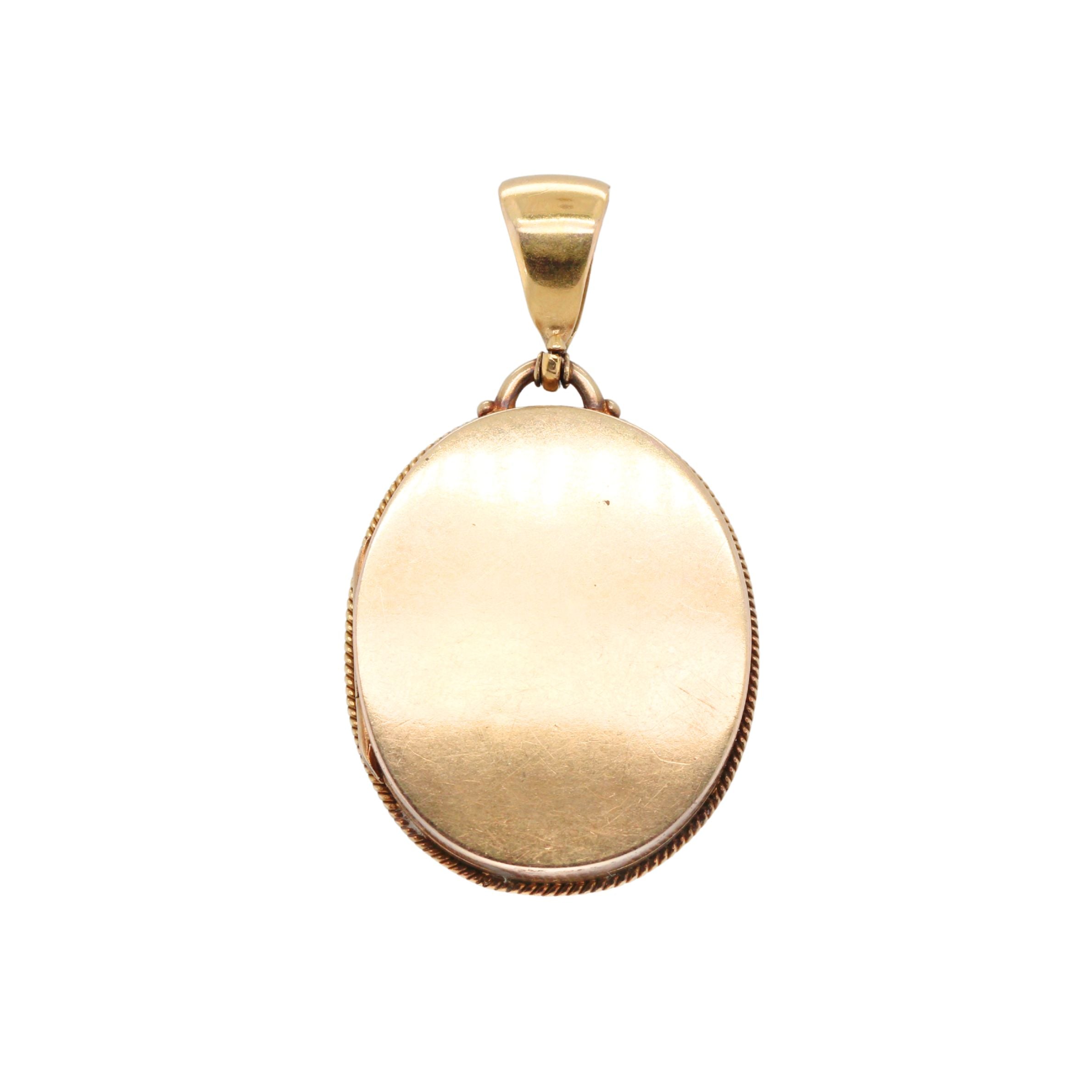 Victorian Sodalite and Pearl Pendant-Charlotte Sayers Antique Jewellery