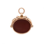 Victorian Spinning Bloodstone & Carnelian Fob-Charlotte Sayers Antique Jewellery