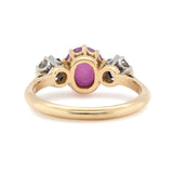 Victorian Star Ruby and Diamond Ring-Charlotte Sayers Antique Jewellery