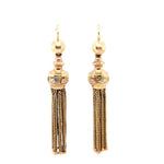 Victorian Tassel Earrings-Charlotte Sayers Antique Jewellery