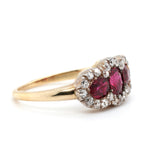 Victorian Thai Ruby Diamond Ring-Charlotte Sayers Antique Jewellery