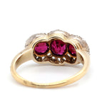 Victorian Thai Ruby Diamond Ring-Charlotte Sayers Antique Jewellery