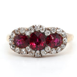 Victorian Thai Ruby Diamond Ring-Charlotte Sayers Antique Jewellery