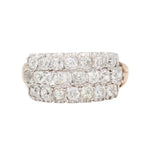 Victorian Three Row Ring-Charlotte Sayers Antique Jewellery