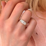 Victorian Three Stone Diamond Ring-Charlotte Sayers Antique Jewellery