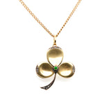 Victorian Three leaf Clover Pendant-Charlotte Sayers Antique Jewellery