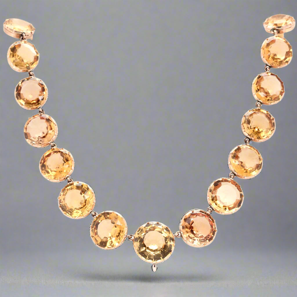 Victorian Topaz Riviere-Charlotte Sayers Antique Jewellery