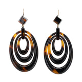 Victorian Tortoiseshell Hoop Earrings-Charlotte Sayers Antique Jewellery