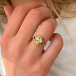 Victorian Trefoil Ring-Charlotte Sayers Antique Jewellery