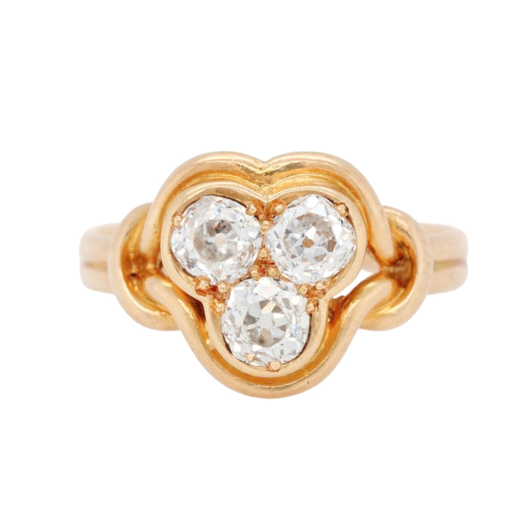 Victorian Trefoil Ring-Charlotte Sayers Antique Jewellery