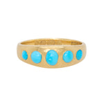 Victorian Turquoise Gypsy Ring-Charlotte Sayers Antique Jewellery