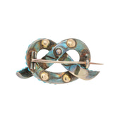 Victorian Turquoise Lovers Knot-Charlotte Sayers Antique Jewellery