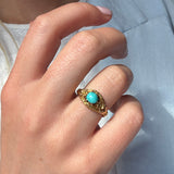 Victorian Turquoise Ring-Charlotte Sayers Antique Jewellery