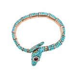 Victorian Turquoise Snake Bangle-Charlotte Sayers Antique Jewellery