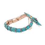 Victorian Turquoise Snake Bangle-Charlotte Sayers Antique Jewellery
