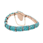 Victorian Turquoise Snake Bangle-Charlotte Sayers Antique Jewellery