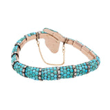 Victorian Turquoise Snake Bangle-Charlotte Sayers Antique Jewellery
