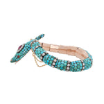 Victorian Turquoise Snake Bangle-Charlotte Sayers Antique Jewellery