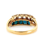 Victorian Turquoise and Diamond Ring-Charlotte Sayers Antique Jewellery