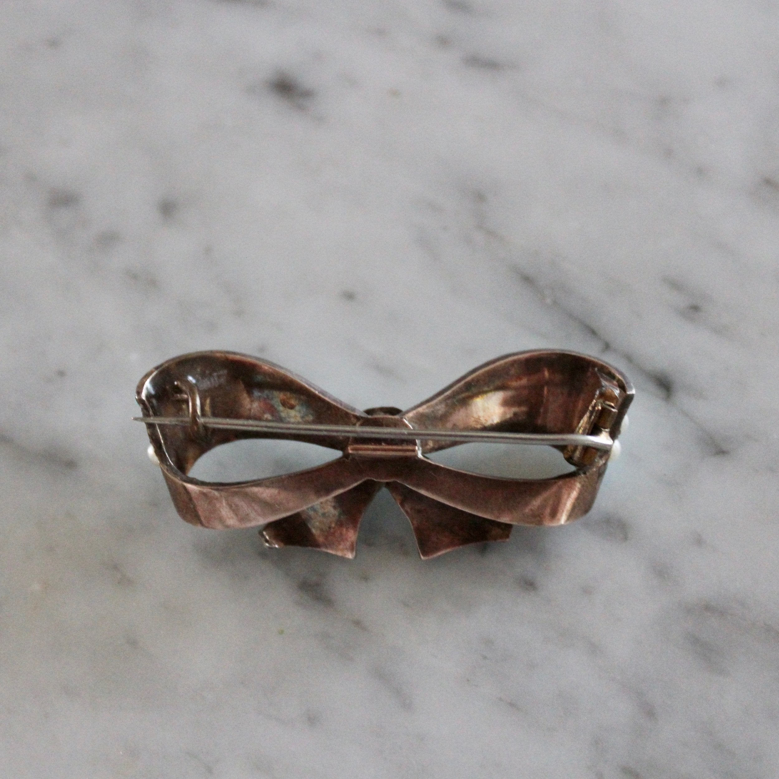 Victorian Turquoise and Natural Pearl Bow Suite-Charlotte Sayers Antique Jewellery