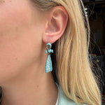 Victorian Turquoise and Pearl Earring and Brooch Suite-Charlotte Sayers Antique Jewellery