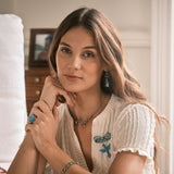 Victorian Turquoise and Pearl Earring and Brooch Suite-Charlotte Sayers Antique Jewellery