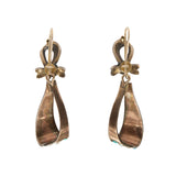 Victorian Turquoise and Pearl Earring and Brooch Suite-Charlotte Sayers Antique Jewellery