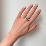 Victorian Turquoise and Pearl Ring-Charlotte Sayers Antique Jewellery