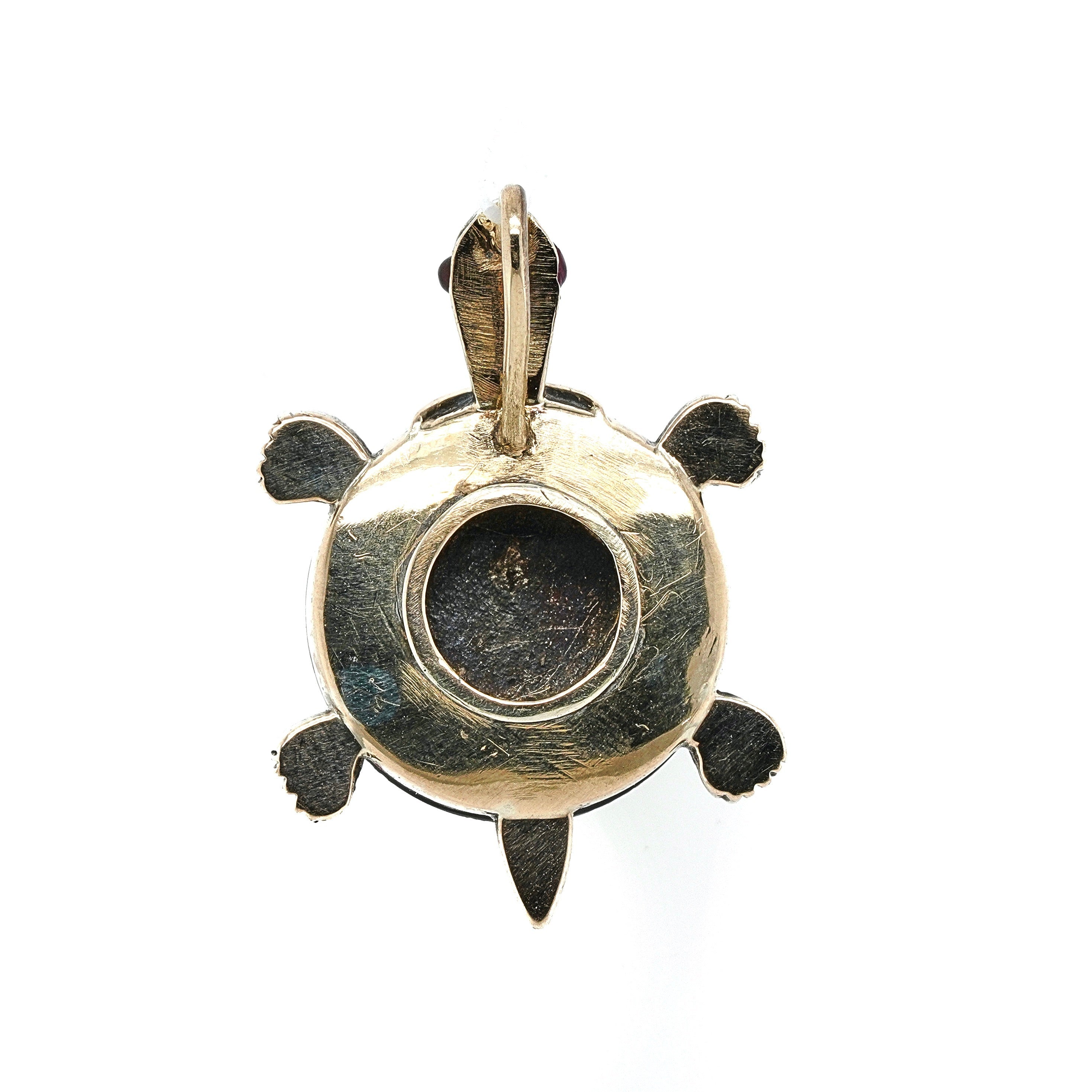 Victorian Turtle Pendant Locket-Charlotte Sayers Antique Jewellery