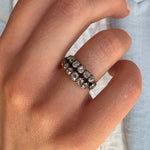 Victorian Two Row Diamond Ring-Charlotte Sayers Antique Jewellery