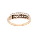 Victorian Two Row Old Cut Diamond Ring-Charlotte Sayers Antique Jewellery