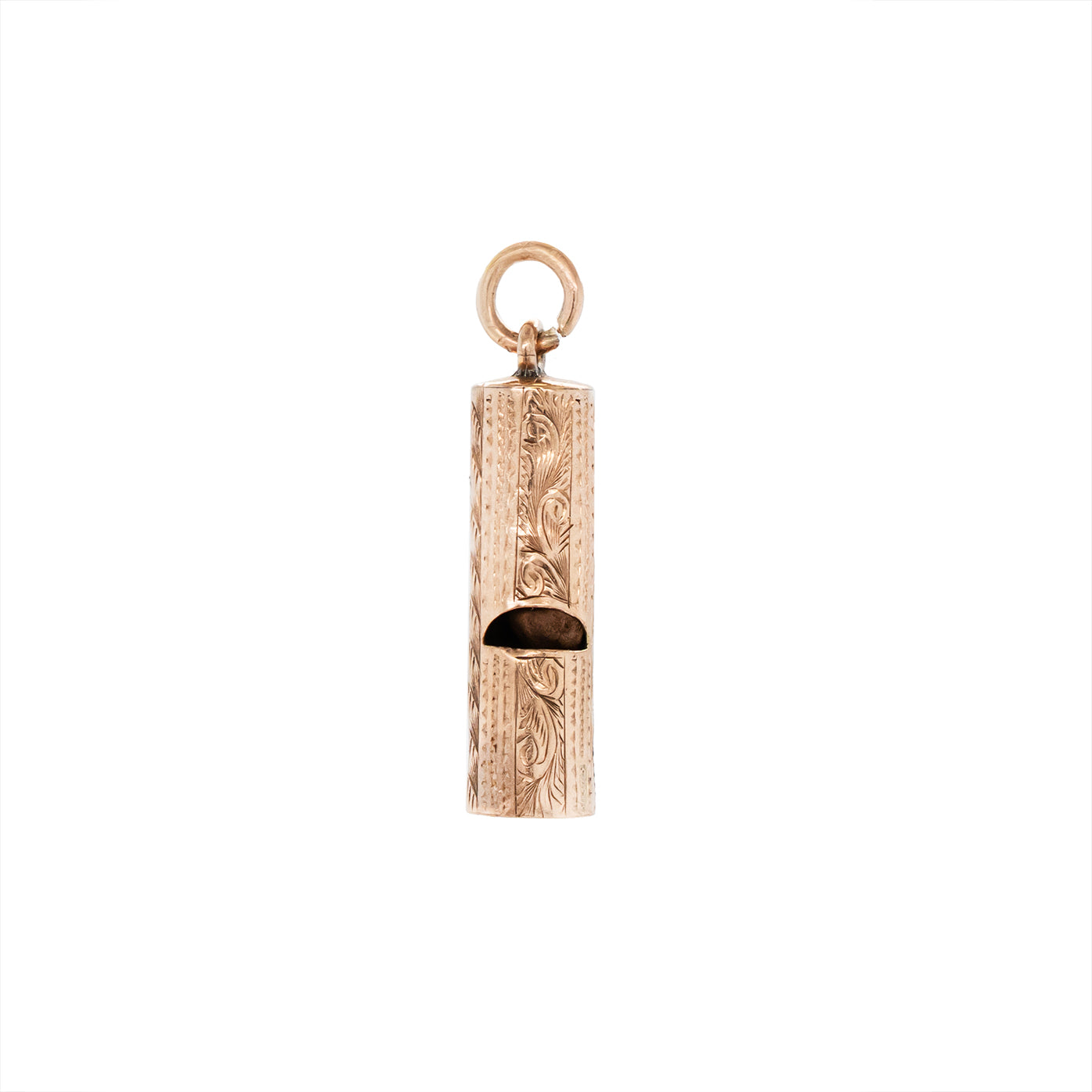 Victorian Whistle Charm Pendant-Charlotte Sayers Antique Jewellery