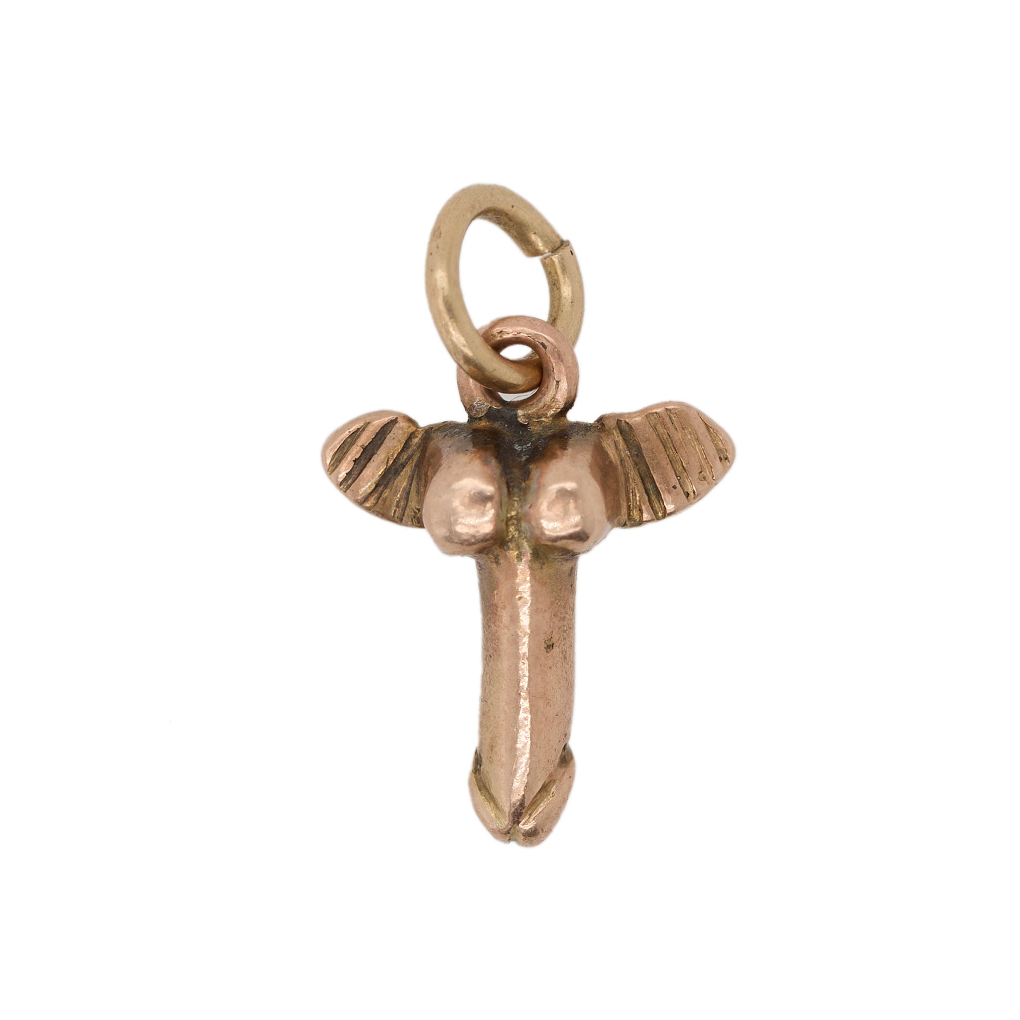 Victorian Winged Phallus Charm-Charlotte Sayers Antique Jewellery