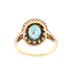 Victorian Zircon and Diamond Cluster Ring-Charlotte Sayers Antique Jewellery