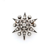 Victorian diamond star brooch/pendant-Charlotte Sayers Antique Jewellery