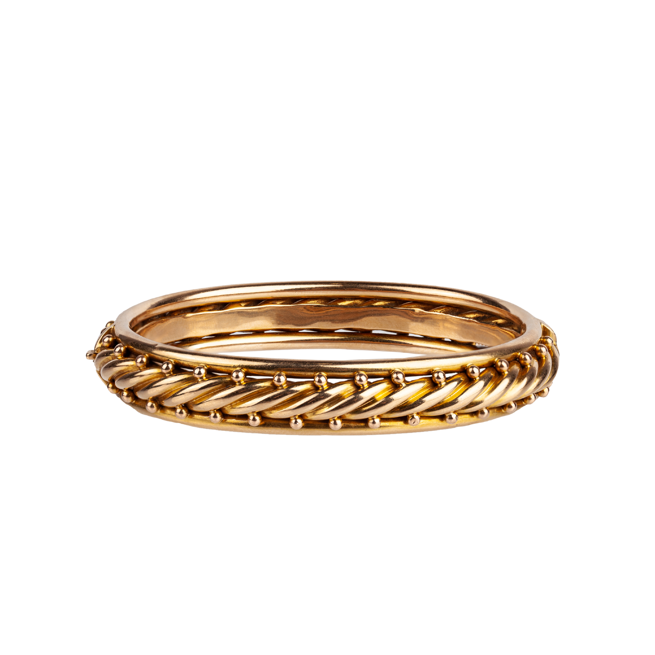 Victorian gold bangle-Charlotte Sayers Antique Jewellery