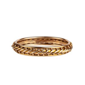Victorian gold bangle-Charlotte Sayers Antique Jewellery