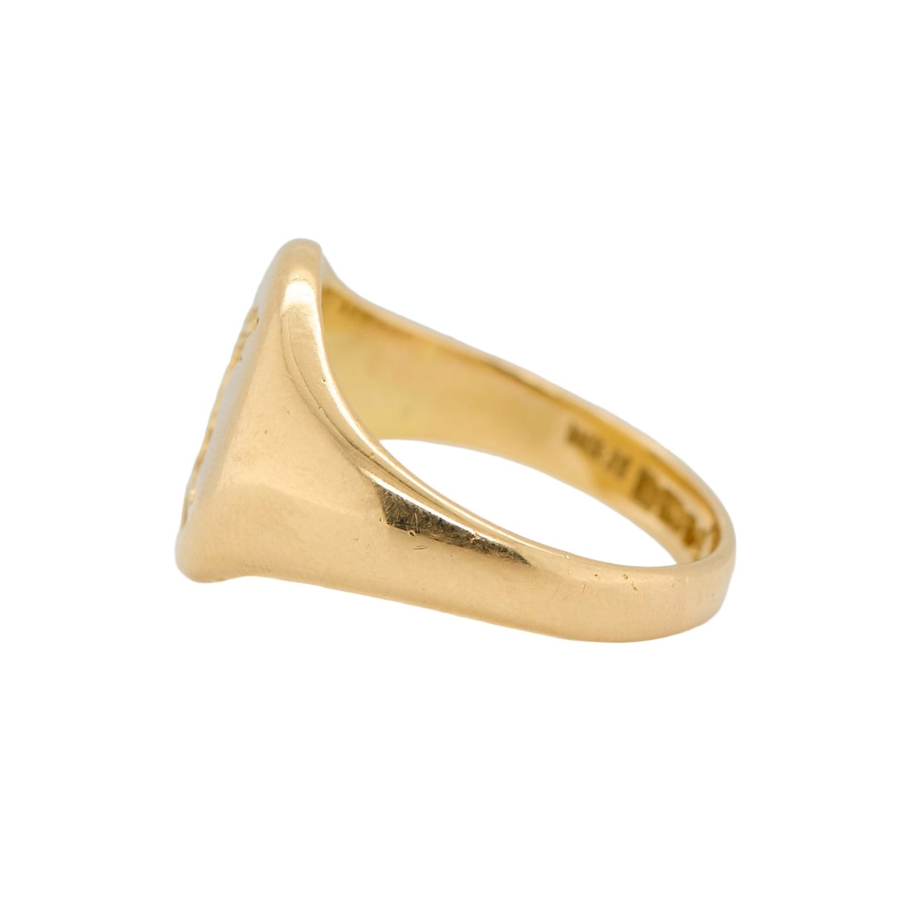 Vintage 18ct Gold Signet Ring-Charlotte Sayers Antique Jewellery