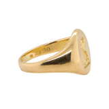 Vintage 18ct Gold Signet Ring-Charlotte Sayers Antique Jewellery