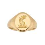 Vintage 18ct Gold Signet Ring-Charlotte Sayers Antique Jewellery