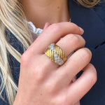 Vintage 18ct Gold and Diamond ring-Charlotte Sayers Antique Jewellery