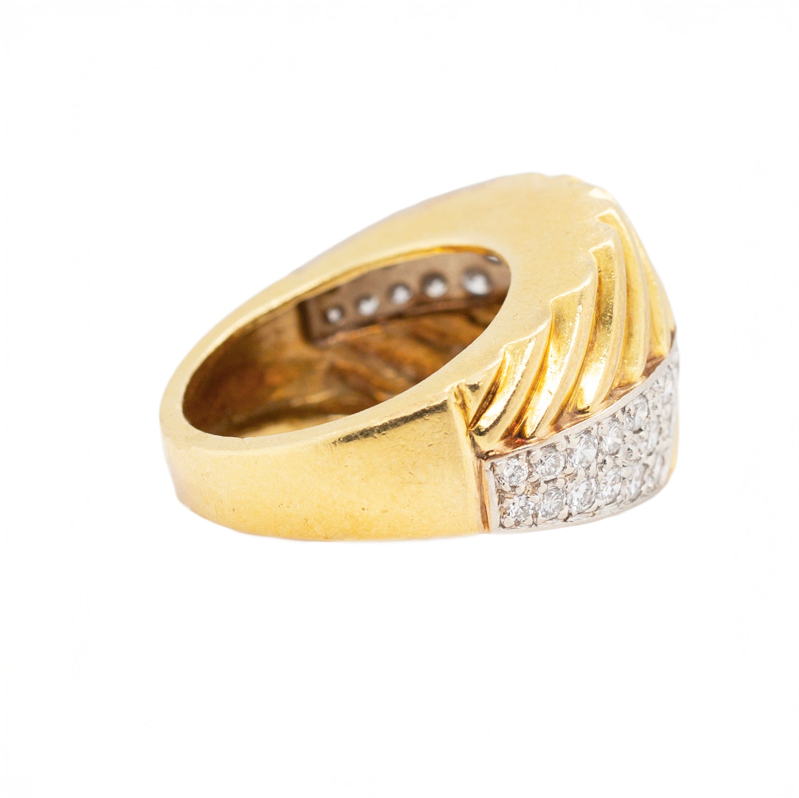 Vintage 18ct Gold and Diamond ring-Charlotte Sayers Antique Jewellery