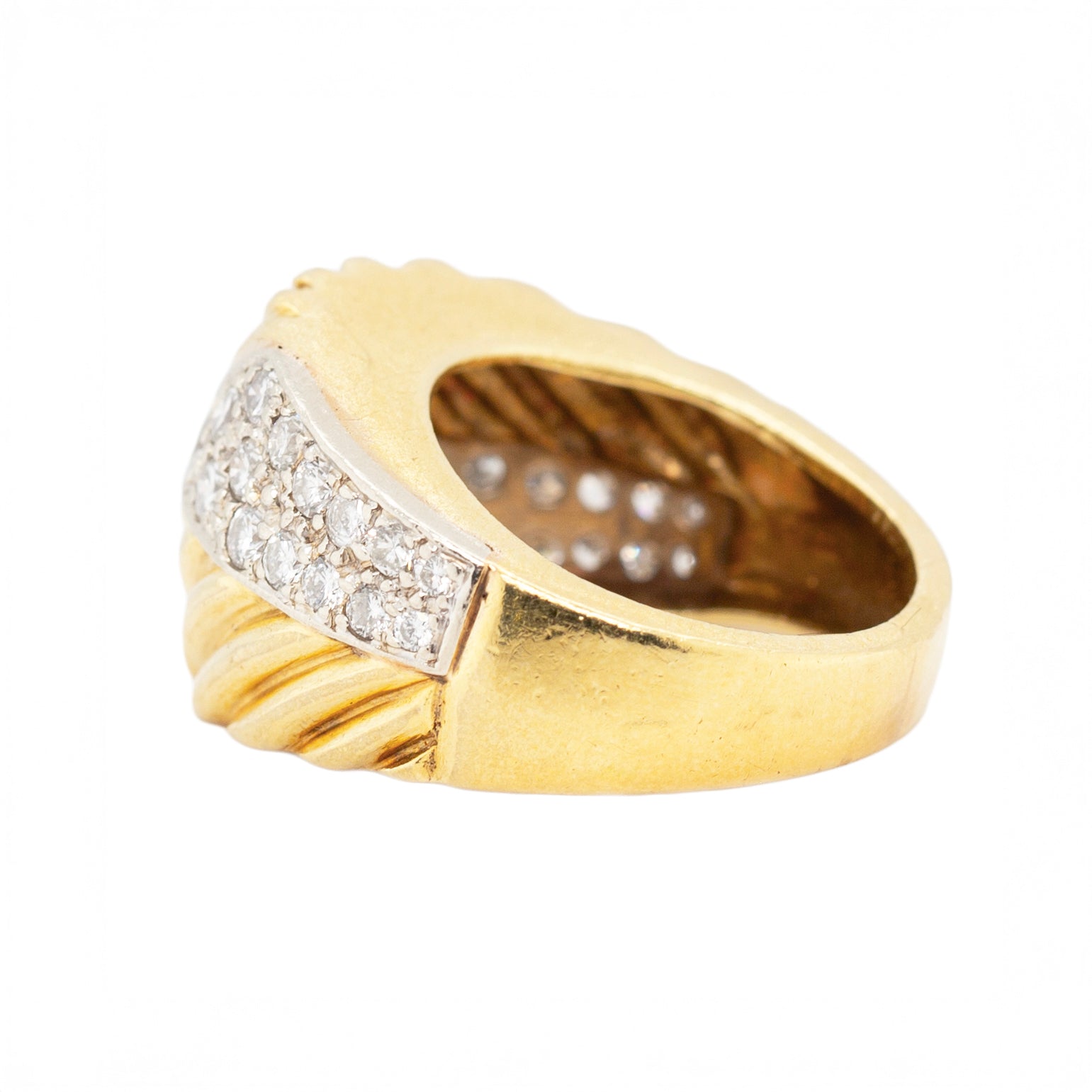 Vintage 18ct Gold and Diamond ring-Charlotte Sayers Antique Jewellery